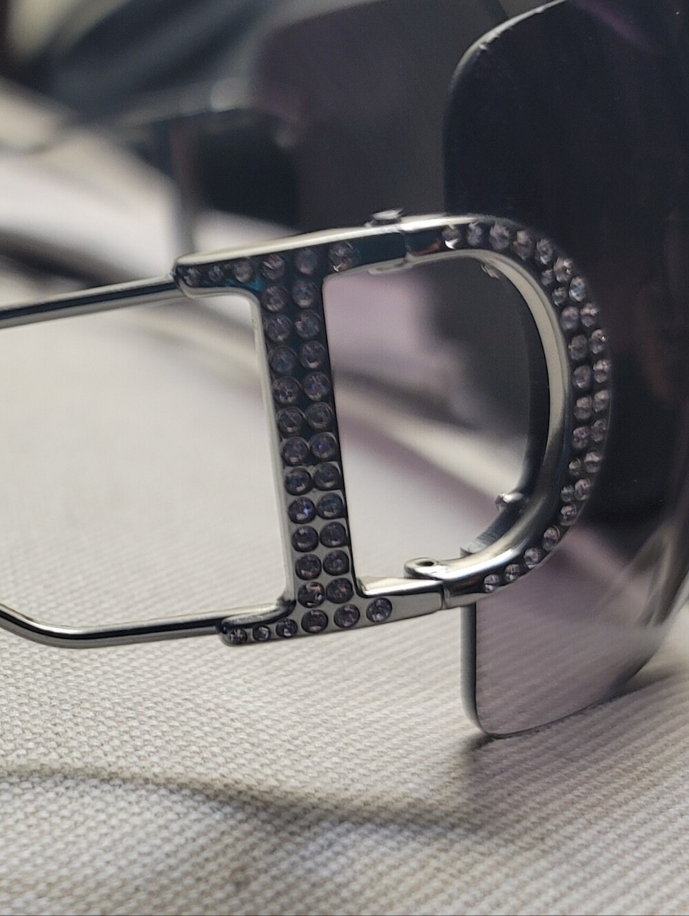 Christian Dior Diorly 1 Shield Sunglasses Y2K Galliano Era, Purple